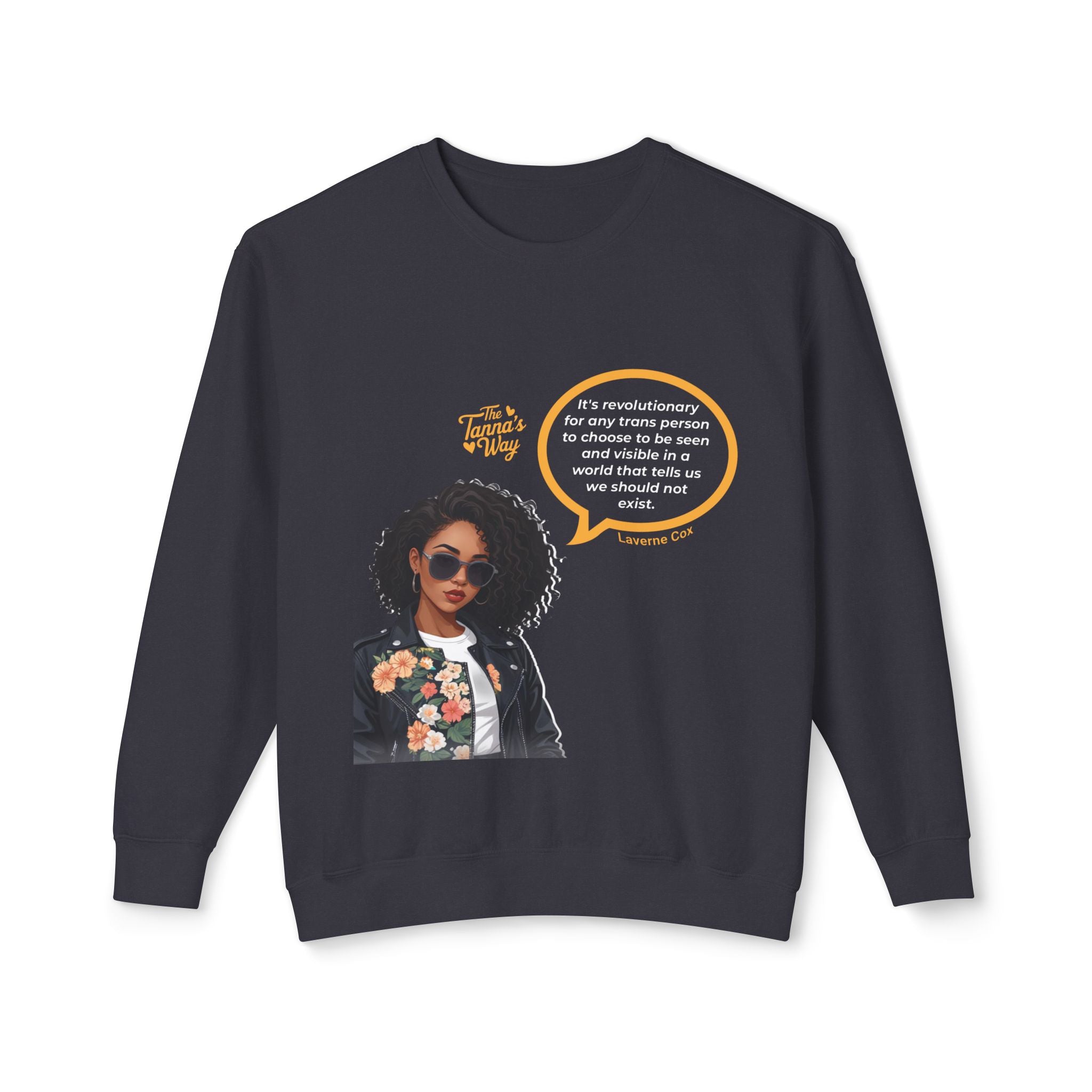 Laverne Cox | Unisex Lightweight Crewneck Sweatshirt